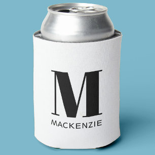 Rafraîchisseur Pour Canette Monogramme Nom initial Simple