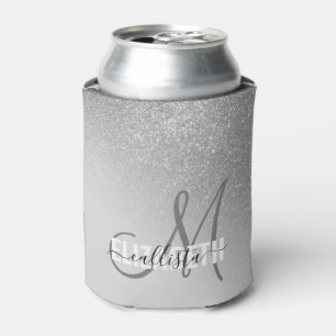 Rafraîchisseur Pour Canette Monogramme Ombre diagonal de Parties scintillant a