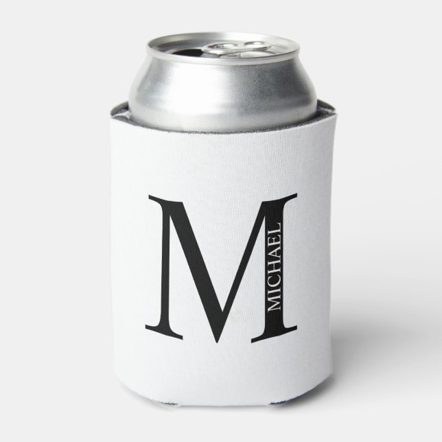 Rafraîchisseur Pour Canette Monogramme personnalisé et nom Can Cooler (Can devant)