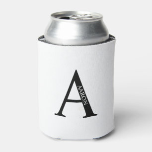 Rafraîchisseur Pour Canette Monogramme personnalisé et nom Can Cooler