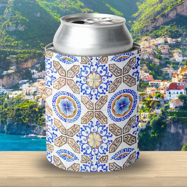 Rafraîchisseur Pour Canette Mosaïque bleue italienne (Créateur téléchargé)