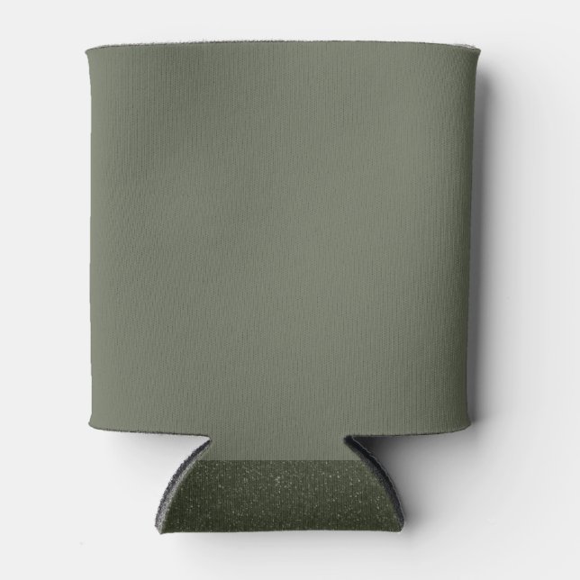 Rafraîchisseur Pour Canette Moss Green Can Cooler avec base texturée (Devant)