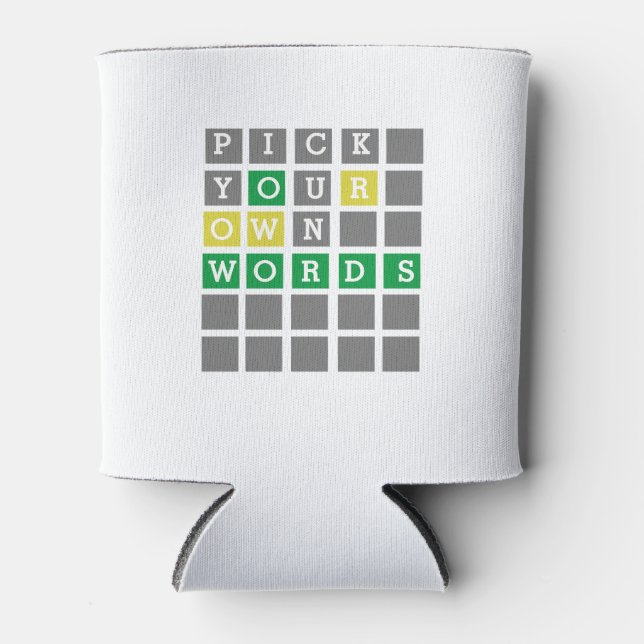 Rafraîchisseur Pour Canette Mot personnalisé (Devant)