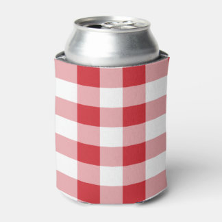 Rafraîchisseur Pour Canette Motif à plat rustique rouge et blanc de buffle