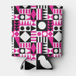 Rafraîchisseur Pour Canette Motif abstrait moderne du milieu du siècle.