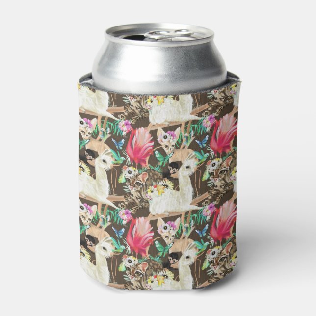 Rafraîchisseur Pour Canette Motif animal tropical (Can devant)