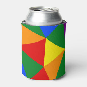 Rafraîchisseur Pour Canette Motif arc-en-ciel polygone