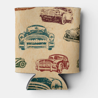 Rafraîchisseur Pour Canette Motif Arrière - plan d'illustration de voiture Vin
