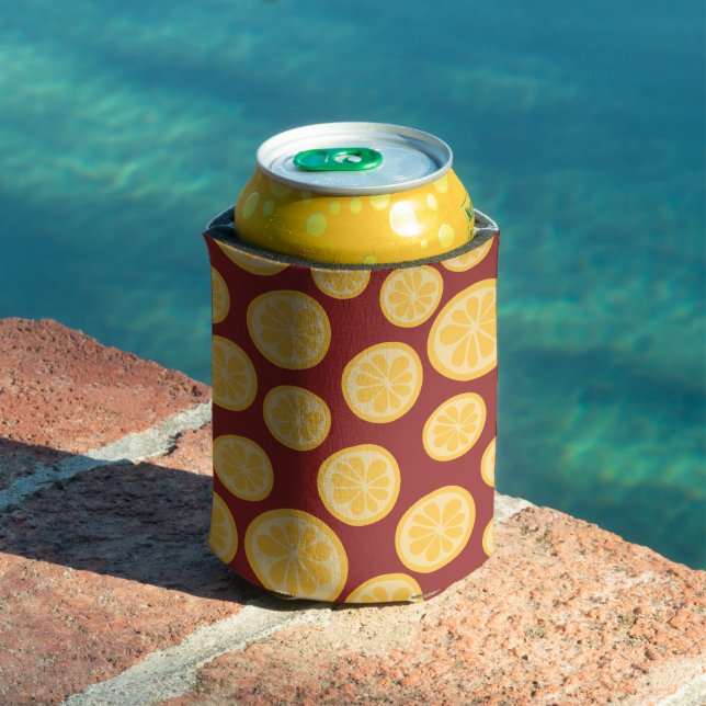 Rafraîchisseur Pour Canette Motif citron (Piscine in situ)