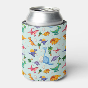 Rafraîchisseur Pour Canette Motif coloré de dinosaures