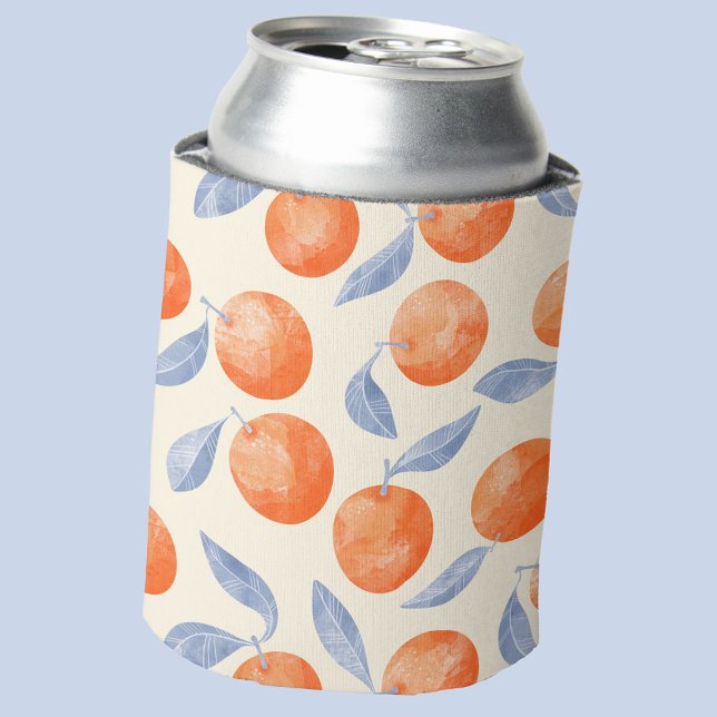 Rafraîchisseur Pour Canette Motif d'aquarelle Citrus Oranges (Fresh orange citrus watercolor pattern can cooler)