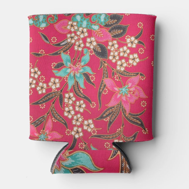 Rafraîchisseur Pour Canette Motif d'art batik indonésien (Devant)