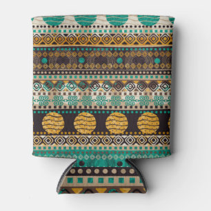 Rafraîchisseur Pour Canette Motif de conception textile sans fil Tribal