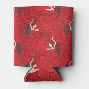 Rafraîchisseur Pour Canette Motif de danse vintage Tango Flamenco