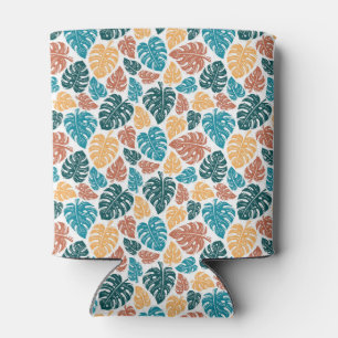 Rafraîchisseur Pour Canette Motif de feuille de Monstera Tropical - Nature col
