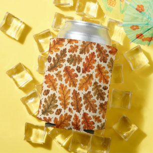 Rafraîchisseur Pour Canette Motif de feuilles de chêne d'automne Esthétique