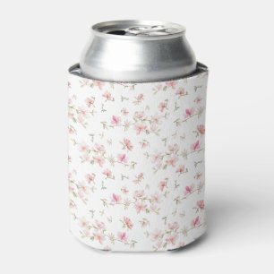 Rafraîchisseur Pour Canette Motif de fleur rose mou d'aquarelle