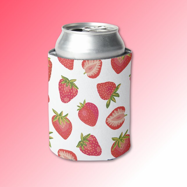 Rafraîchisseur Pour Canette Motif de fraises (Créateur téléchargé)