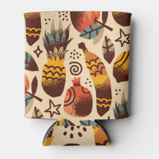 Rafraîchisseur Pour Canette Motif de mélange de fruits tropicaux colorés