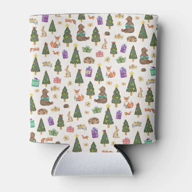 Rafraîchisseur Pour Canette Motif de Noël Forrest (Devant)