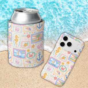 Rafraîchisseur Pour Canette Motif de plage estivale Mignon Beach 