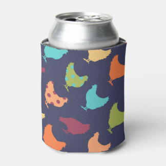 Rafraîchisseur Pour Canette Motif de poulet multicolore Funky