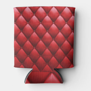 Rafraîchisseur Pour Canette Motif de répétition de la texture à bouton rouge