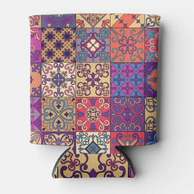 Rafraîchisseur Pour Canette Motif de style Talavera (Devant)