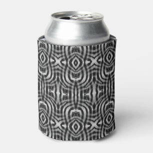 Rafraîchisseur Pour Canette Motif de tatouage tribal argent noir personnalisé