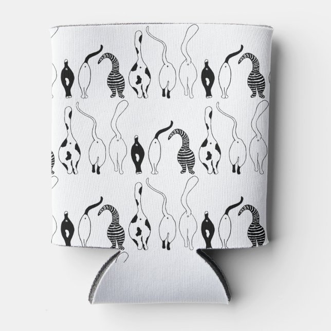 Rafraîchisseur Pour Canette Motif des boutons de chat (Devant)
