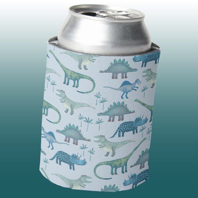 Rafraîchisseur Pour Canette Motif Dinosaur amusant (Fun dinosaur pattern can cooler)