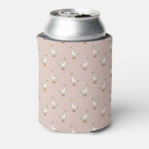 Rafraîchisseur Pour Canette Motif d'oie blanche mignonne