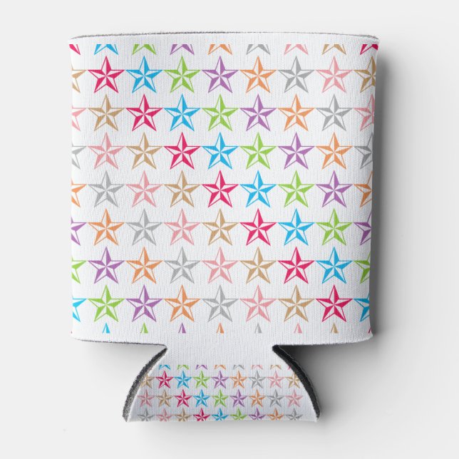 Rafraîchisseur Pour Canette Motif étoiles coloré (Devant)