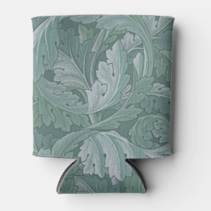 Rafraîchisseur Pour Canette Motif feuille d'acanthe bleu sarcelle de William M