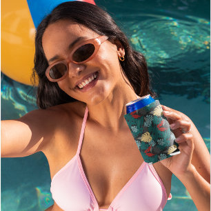 Rafraîchisseur Pour Canette Motif Feuille tropical