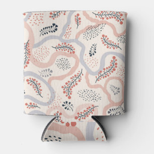 Rafraîchisseur Pour Canette Motif floral artistique, décoration d'automne orne