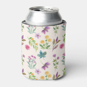 Rafraîchisseur Pour Canette Motif floral botanique victorien sombre et maussad