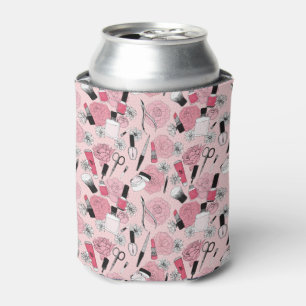 Rafraîchisseur Pour Canette Motif floral rose de produits de beauté