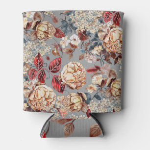 Rafraîchisseur Pour Canette Motif floral, style Art nouveau.