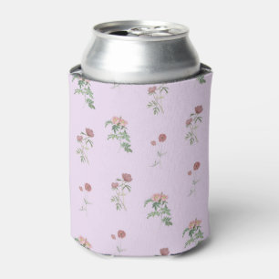 Rafraîchisseur Pour Canette Motif floral violet simple bohème vintage fête