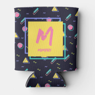 Rafraîchisseur Pour Canette Motif géométrique de tapis rétro 90s personnalisab