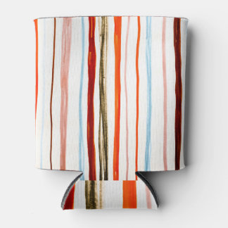 Rafraîchisseur Pour Canette Motif Lignes rouges : Pinceau horizontal