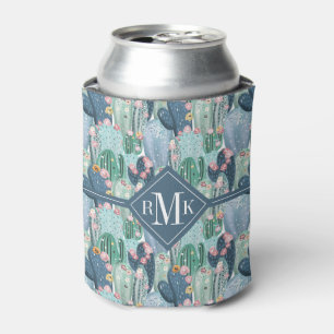 Rafraîchisseur Pour Canette Motif mou de cactus du monogramme Patel