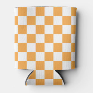 Rafraîchisseur Pour Canette Motif Orange Checkerboard