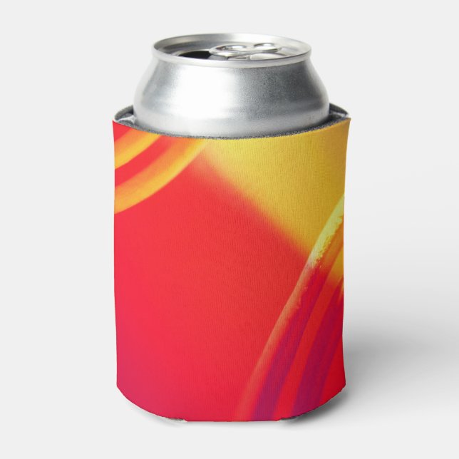 Rafraîchisseur Pour Canette Motif orange et jaune sur Can Cooler (Can devant)