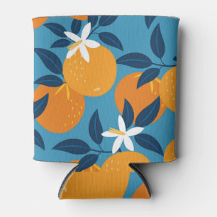 Rafraîchisseur Pour Canette Motif orange : texture transparente vintage