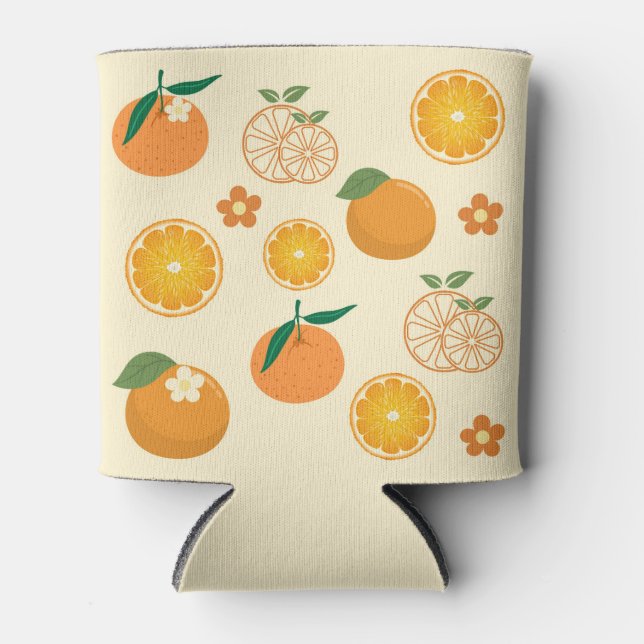 Rafraîchisseur Pour Canette Motif Oranges (Devant)