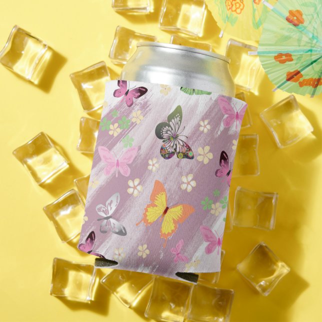 Rafraîchisseur Pour Canette Motif papillon 7 (Été in situ)