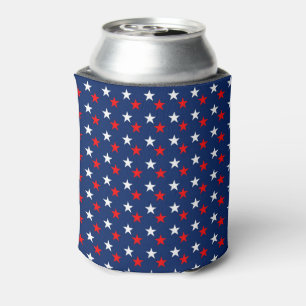 Rafraîchisseur Pour Canette Motif Patriotic Red White and Blue Stars