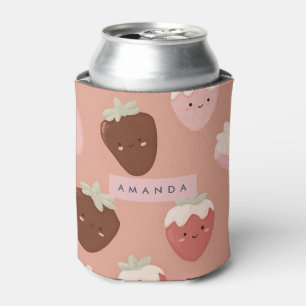 Rafraîchisseur Pour Canette Motif personnalisé Kawaii Chocolate de fraise